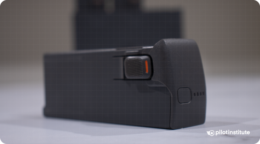 Photo of a drone battery.